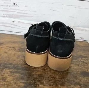 Clarks | Shoes | Clark Mid Monk Eden Black Suede Loafers  display picture 3